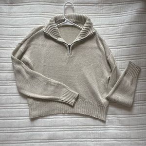 Cream boutique sweater
